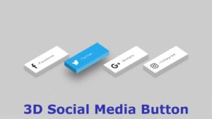 Read more about the article 3D Social Media Buttons Using Simple HTML and CSS Code