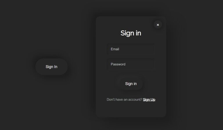 How To Create Pop Up Login Form Using HTML and CSS