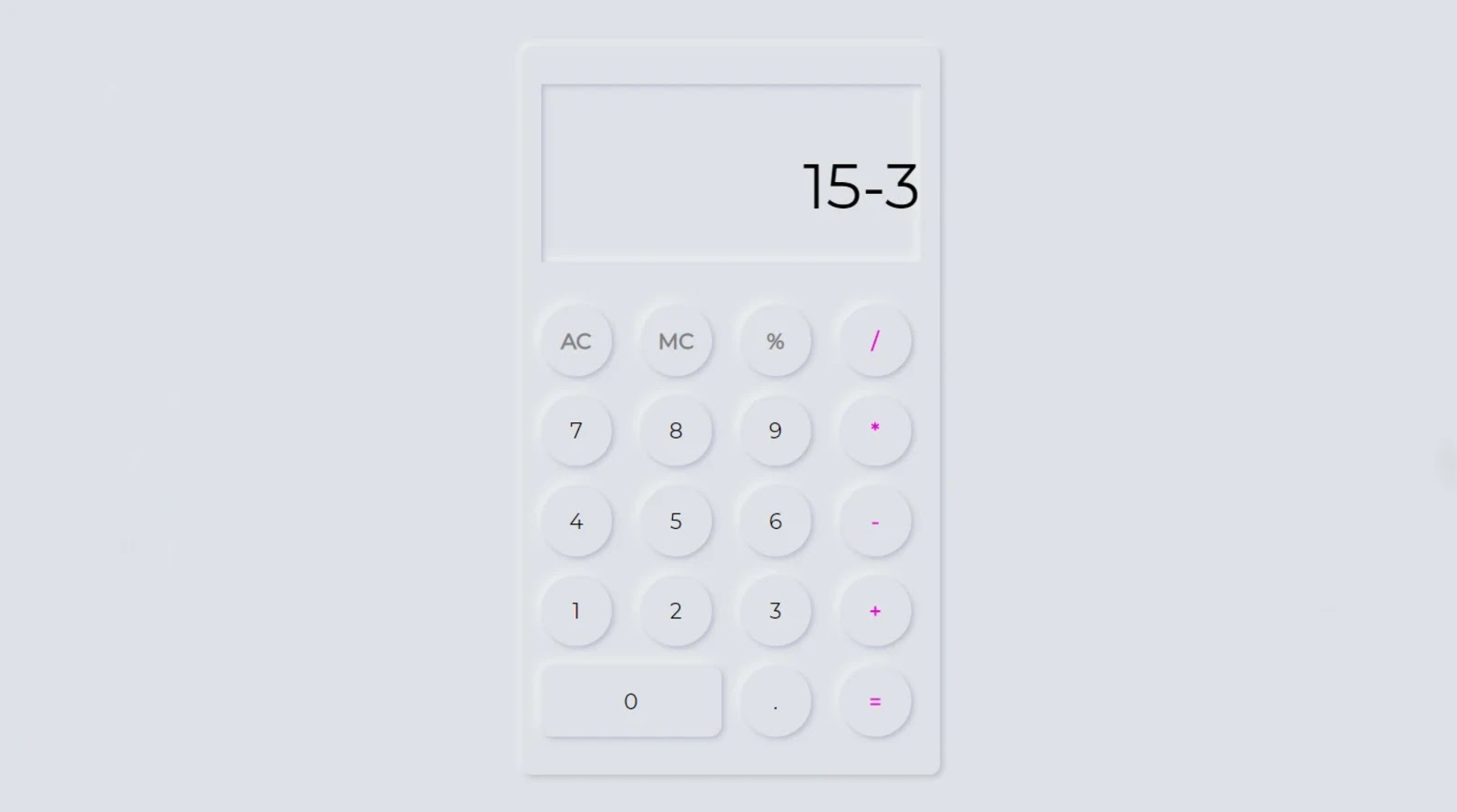 Simple online calculator using HTML and Javascript