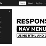 Navigation Menu Bar Design Using  HTML  and CSS