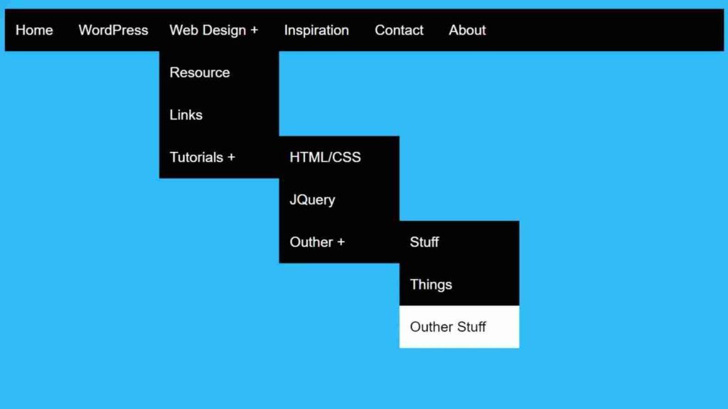 drop-down-navigation-menu-bar-using-html-and-css