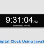 How to Create a digital clock with date using JavaScript