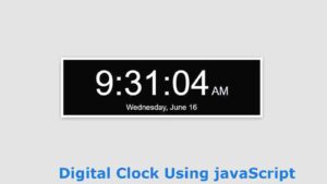 Read more about the article How to Create a digital clock with date using JavaScript