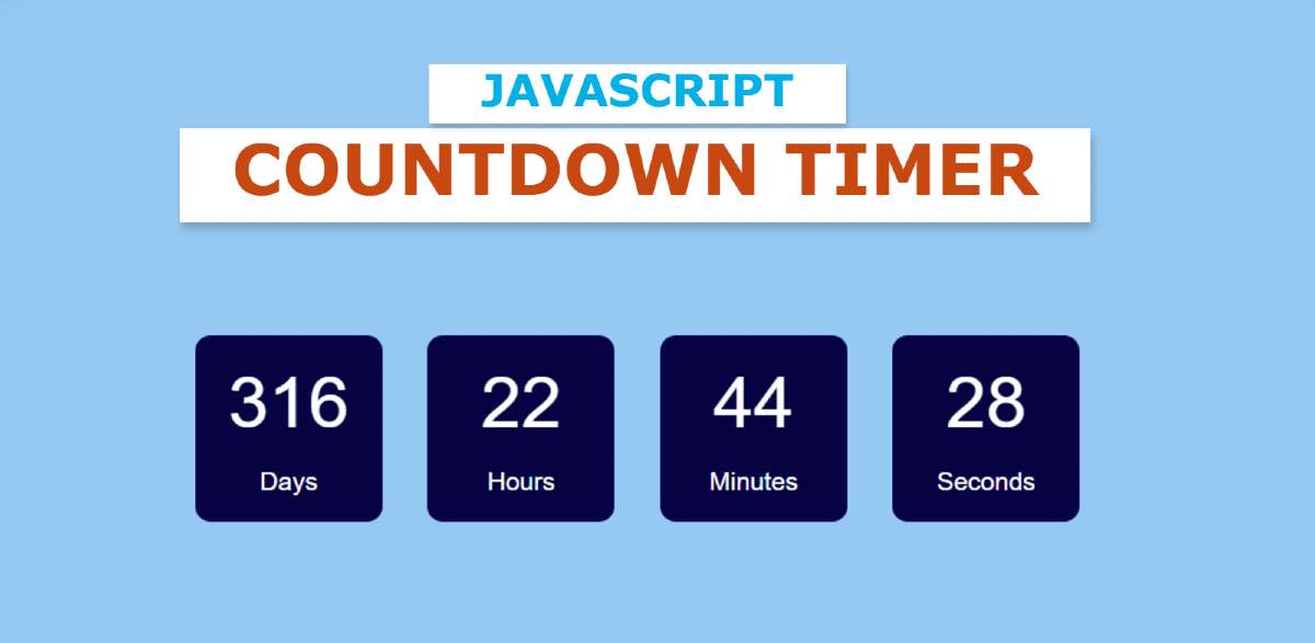 Simple Countdown Timer using JavaScript foolishdeveloper.com