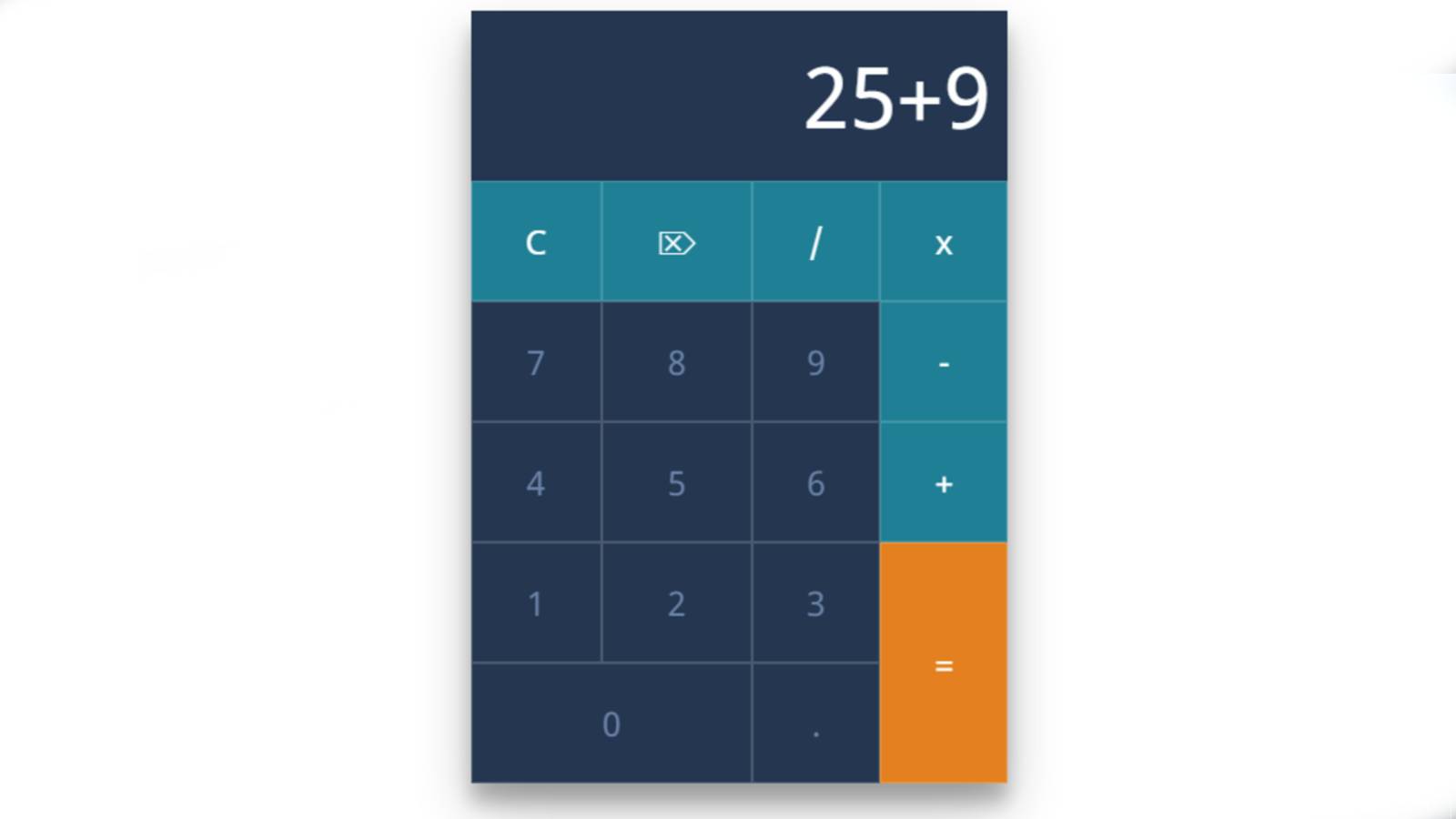 calculator html javascript