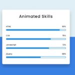 Animated Skills Bar HTML & CSS (For Beginners)