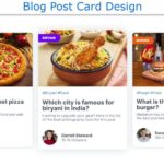 Blog Post Card Design using HTML & CSS