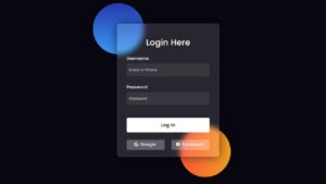 Read more about the article Glassmorphism Login Form in HTML & CSS (2021)