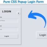 How To Create a Popup Login Form using only CSS & HTML