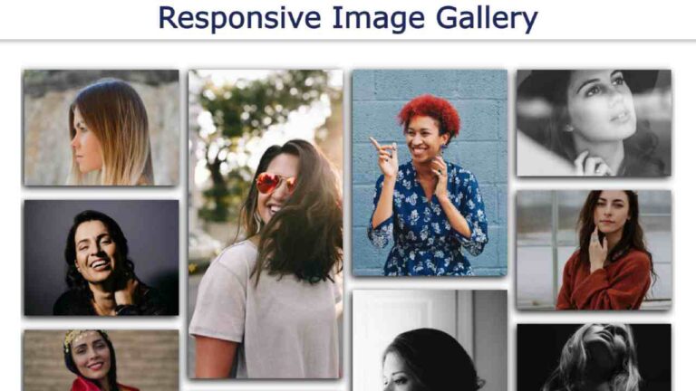 How to Create Responsive Image Gallery using HTML and CSS