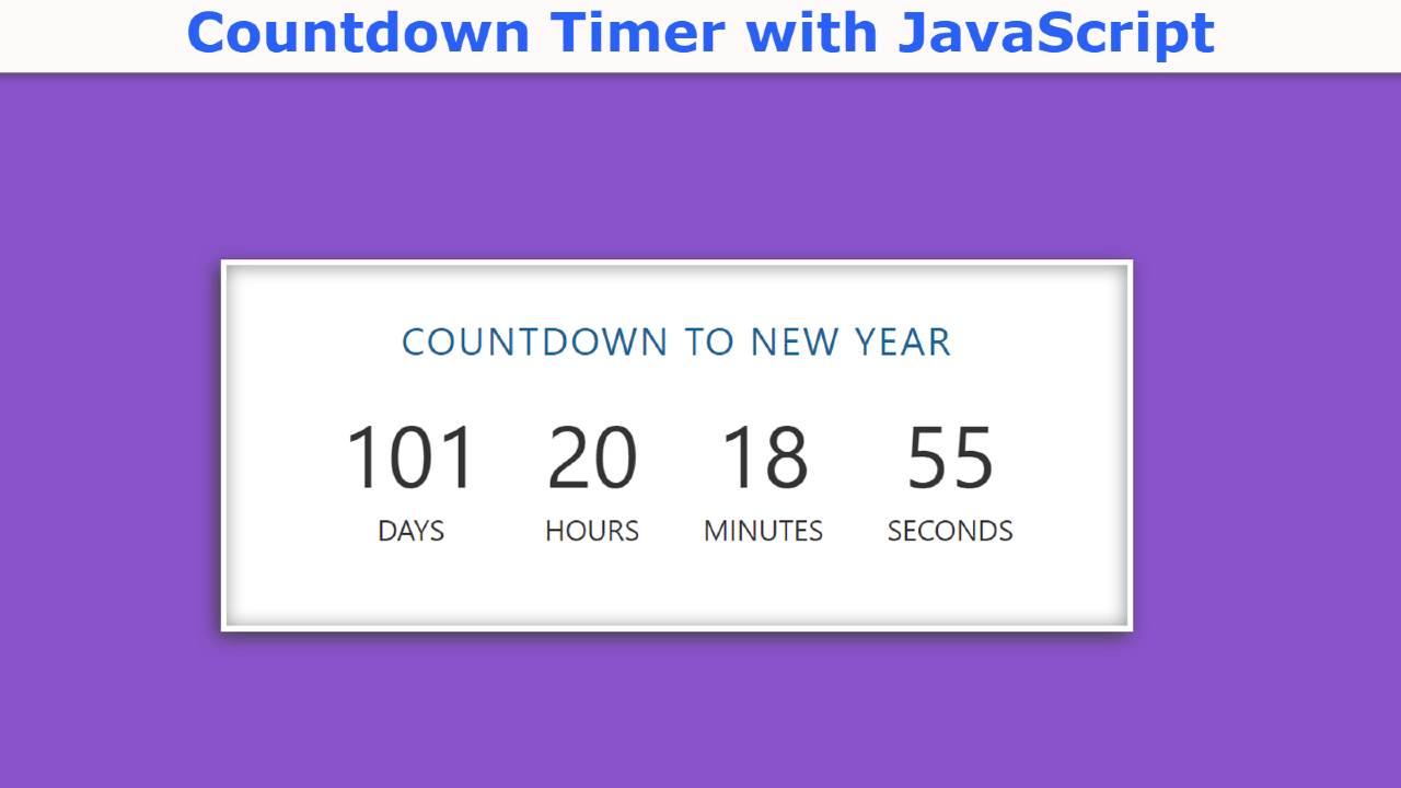 How to Create a Countdown Timer with JavaScript & - foolishdeveloper.com