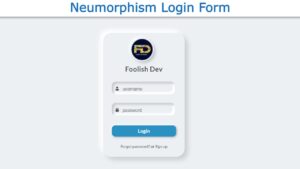 Read more about the article CSS Neumorphism Login Form with HTML & CSS