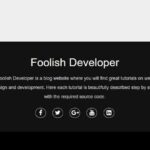 Simple Responsive Footer Design using HTML and CSS