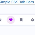 Simple CSS Tab Bar with Animation (Tutorial + Code)