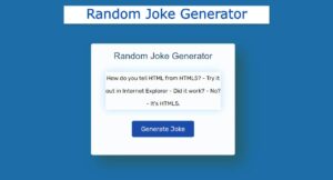 Read more about the article Random Joke Generator using JavaScript & API