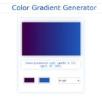 Gradient Color Generator using JavaScript (Free Code)