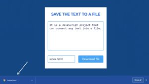 Read more about the article Save Textarea Text to a File using JavaScript