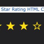 5 Star Rating using HTML and CSS (Code + Demo)