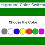 Background Color Switcher Using JavaScript & CSS