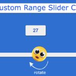 Custom Range Slider using HTML CSS & JavaScript