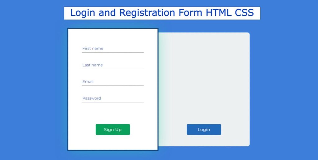 Simple Registration Form Source Code | HTML CSS