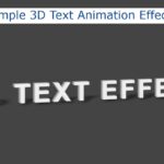 Simple 3D Text Animation Effects using HTML & CSS