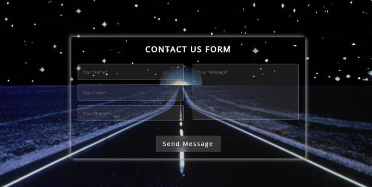 Responsive Contact us Form using HTML CSS