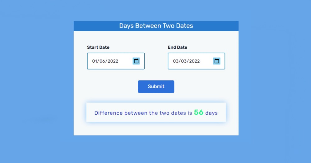 Difference Between Two Dates Javascript In Hours