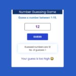 Number Guessing Game Using JavaScript (Free Code)