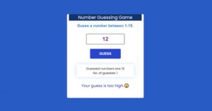 Read more about the article Number Guessing Game Using JavaScript (Free Code)