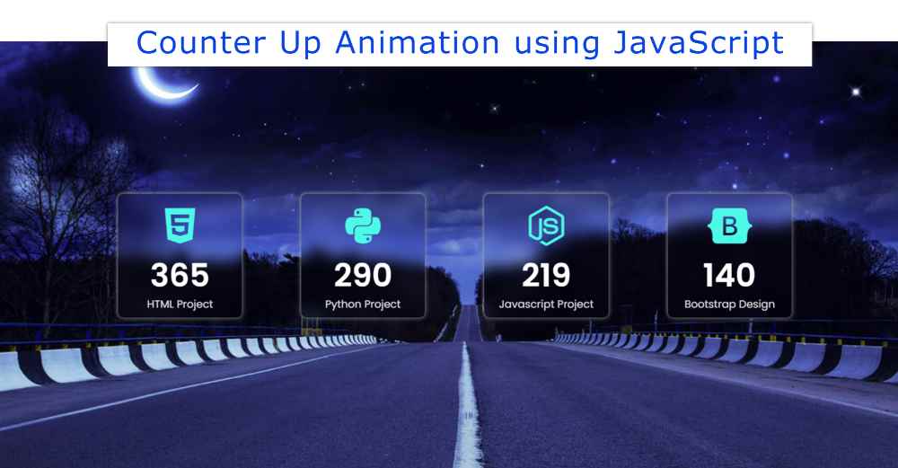 Responsive Counter Up Animation using JavaScript 