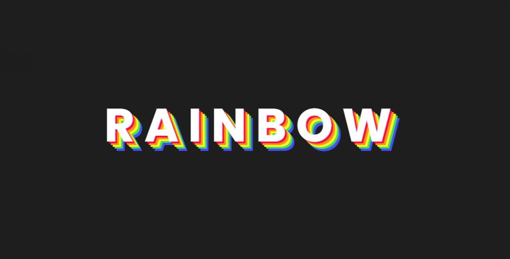 Simple Rainbow Text Animation Using CSS (Free Code) 