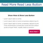 Create a Read More Read Less Button using HTML & CSS