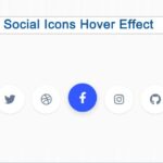 Simple Social Media Icons Hover Effect with CSS