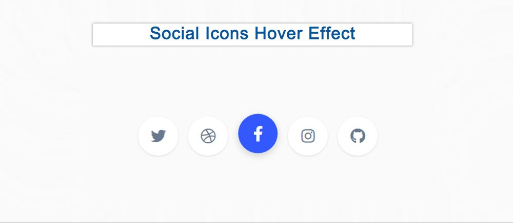 Simple Social Media Icons Hover Effect with CSS 
