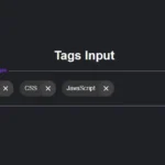 Create a Tags Input Box in HTML CSS & JavaScript