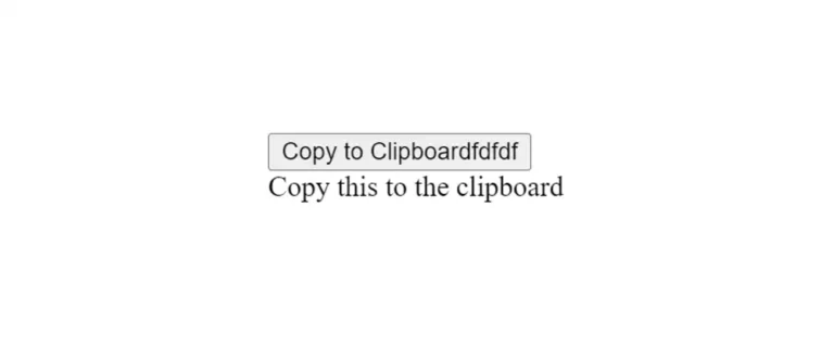 How To Copy Text To Clipboard In React JS