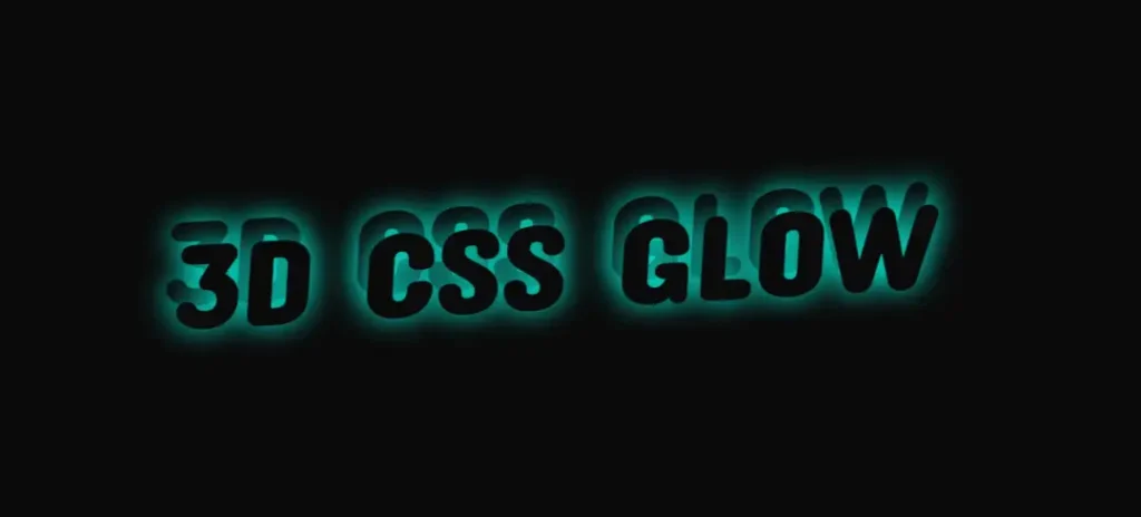 Cool CSS 3D Text Effect