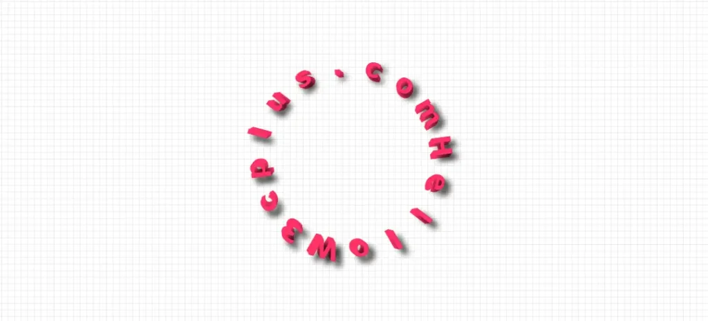 CSS 3D Text Circle