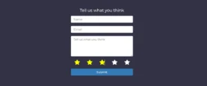 Read more about the article Simple Feedback Form in HTML CSS (Code + Demo)