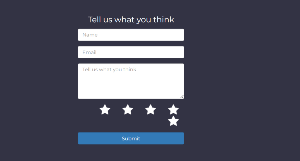 Simple Feedback Form in HTML CSS (Code + Demo)