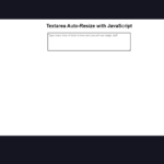 Textarea Using HTML,CSS and JavaScript