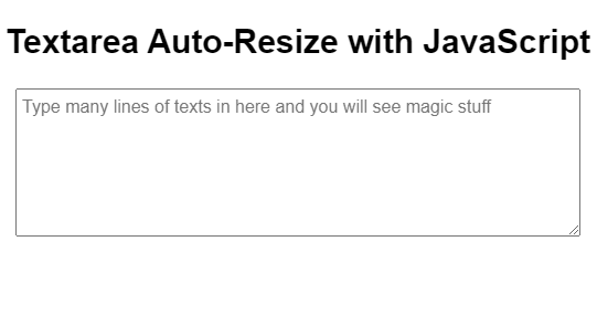 Textarea Using Htmlcss And Javascript