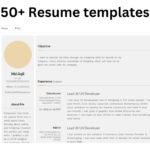 50+ Resume templates using HTML (Free Code + demo)