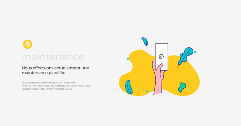 Maintenance Page Using HTML and CSS