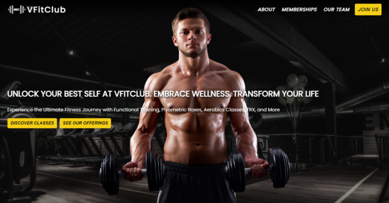 Responsive Gym Website Using Html,Css and Javascript