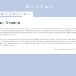 Create Responsive Animated Tabs Using HTML and Pure CSS