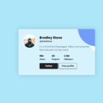 Profile Card Using HTML and CSS