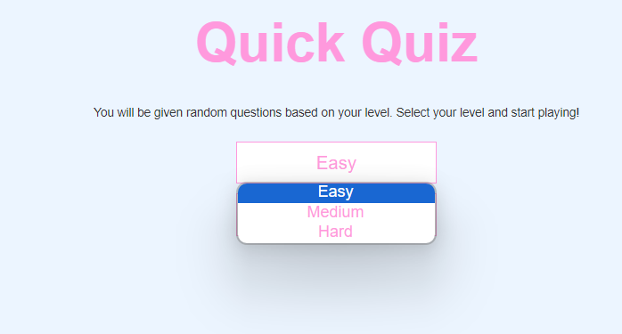 Quiz App Using HTML, CSS and Javascript