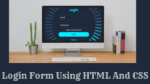 Login Page in HTML with CSS Code